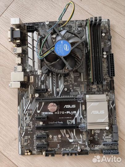Связка Asus Prime H270-plus + G3930 + 4GB RAM