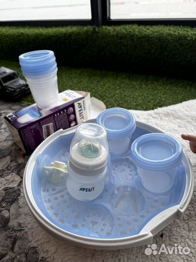 Стерилизатор avent бутылочка контейнер для молока