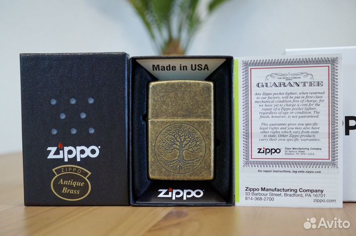 Зажигалка Zippo Tree of Life (Новая, Оригинал)