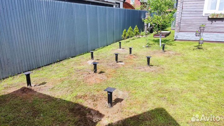 Фундамент на винтовых сваях под ключ