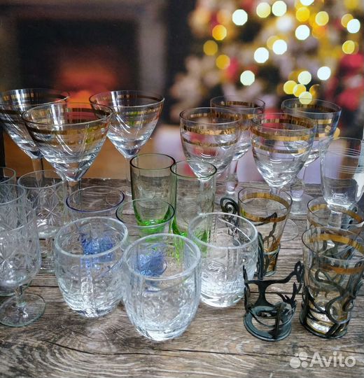 Фужеры, стаканы, рюмки стекло СССР