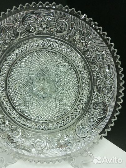 Тарелка Baccarat Arabesque Франция (скол фото 5-7)