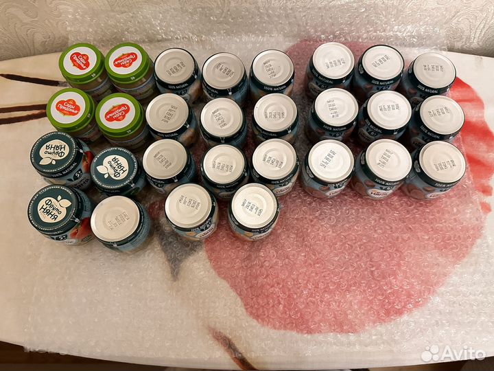 Фруто няня пюре мясное, овощное, фруктовое 31шт