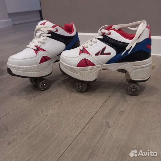 Роликовые кроссовки 4 колеса