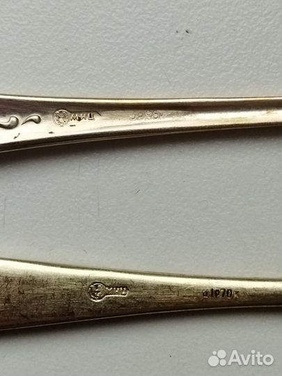 Мельхиоровые ложки, вилки