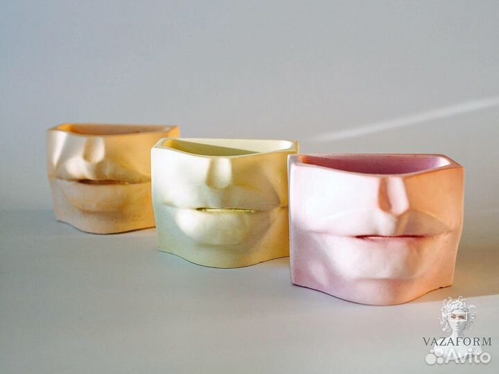 Силиконовая форма для гипса губы Венеры