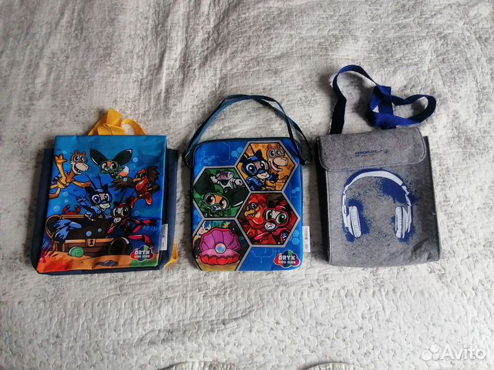 Детские рюкзаки и сумка через плечо