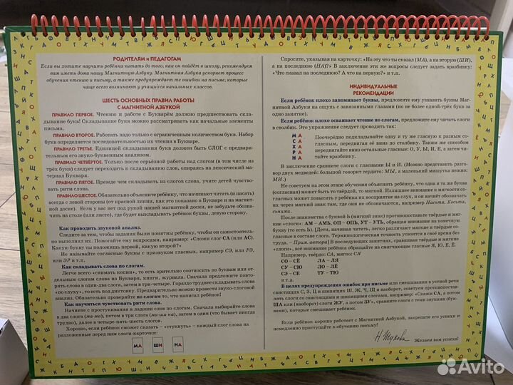 Магнитная азбука жуковой