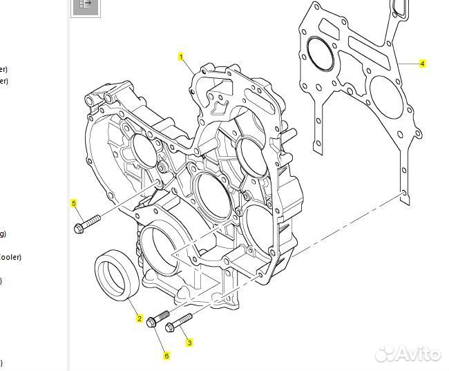 Корпус шестерен Perkins 3716C573