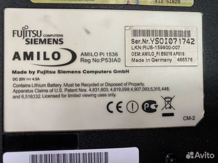 Fujitsu Siemens Amilo Pi1536
