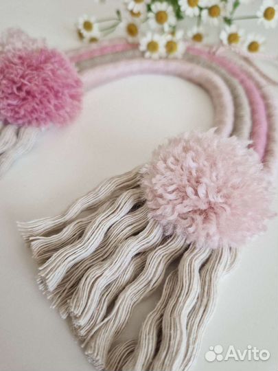 Радуга макраме (декор в детскую)