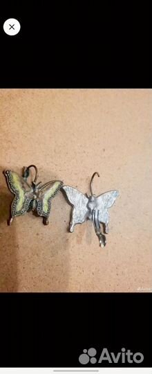 Серьги бижутерия бабочки
