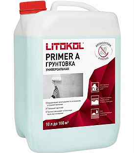 Litokol primer A грунтовка 10 кг канистра