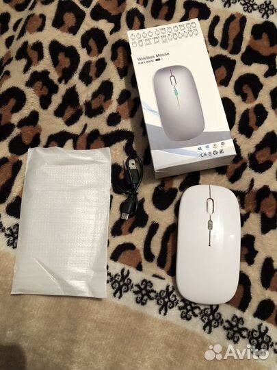 Беспроводная блютуз мышка с подсветкой