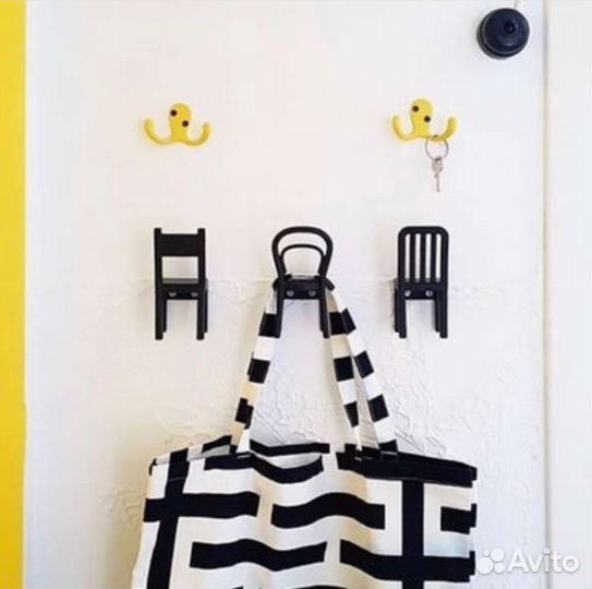 IKEA Вешалка-крючок. Набор из трех стульев