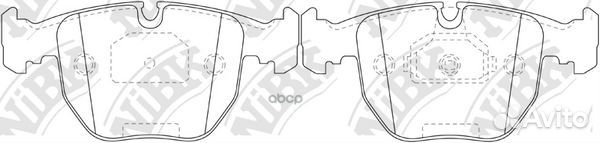 Колодки тормозные дисковые перед PN0401 NiBK