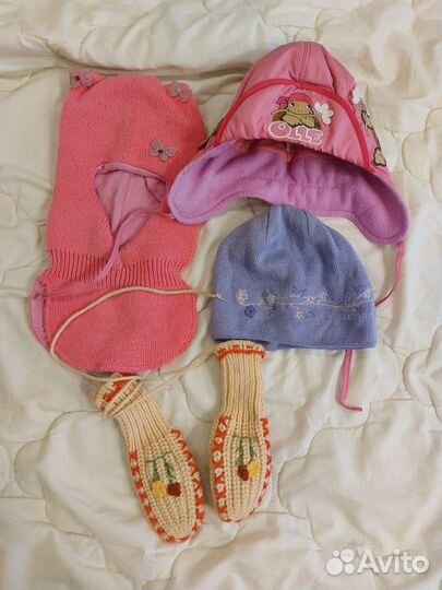 Шапка варежки детские