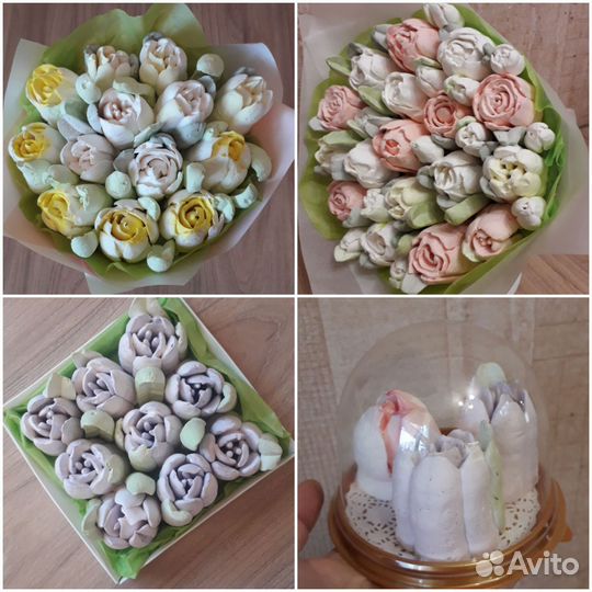 Зефирные цветы
