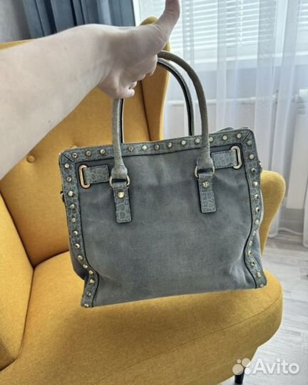 Редкая джинсовая сумка тоут Michael Kors Large