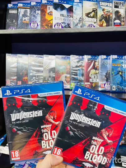 Wolfenstein the new order/old blood ps4 новый