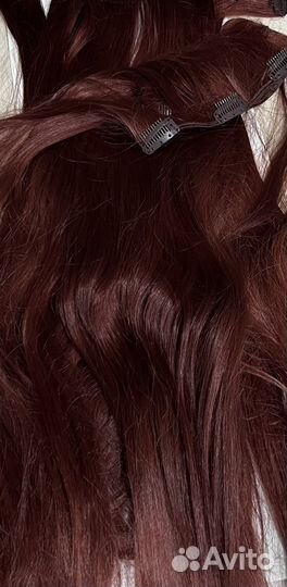 Волосы на заколках