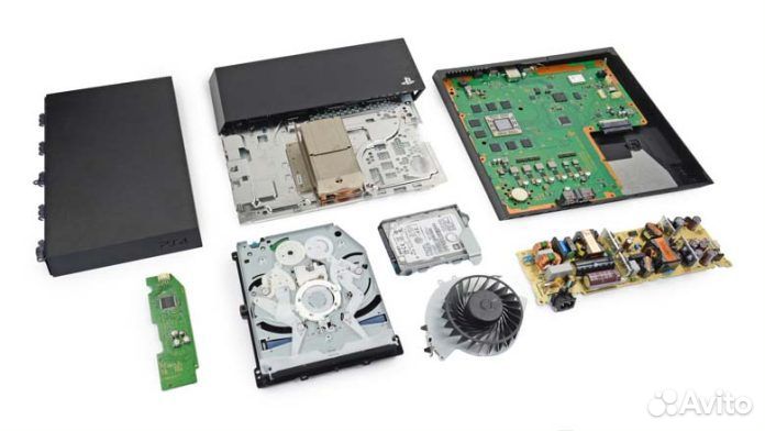 Запчасти / ремонт PlayStation 4 (Fat, Slim, Pro)