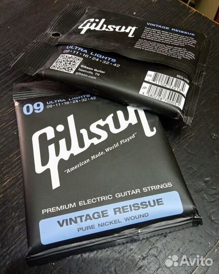 Gibson SEG-VR9 Vintage струны для эл.гитары 9-42