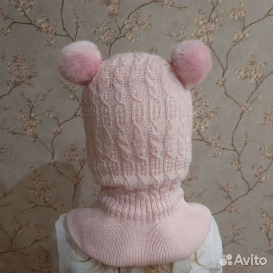 Шапка шлем для девочки