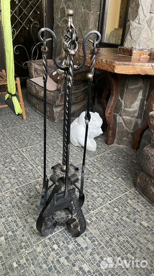 Кованный набор для камина