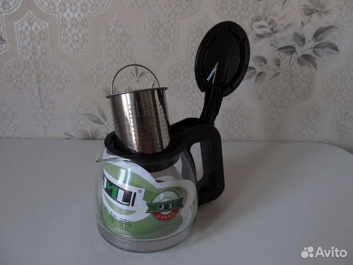 Чайник заварочный стеклянный с ситечком