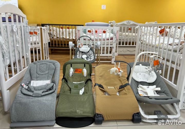 Шезлонг детский с рождения