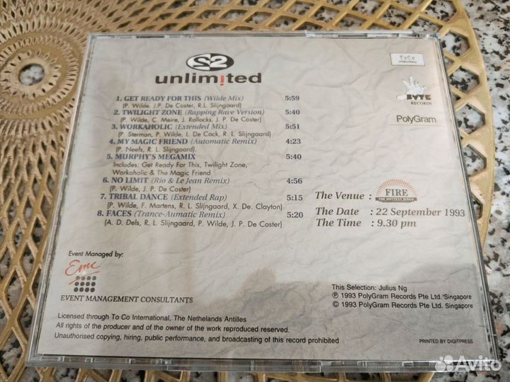 2 unlimited - NO limits Cd