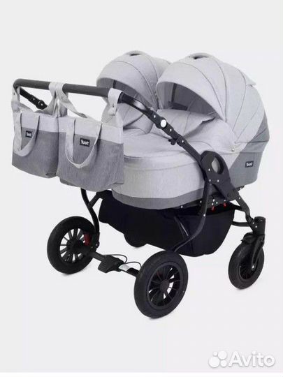 Коляска 2 в 1 для двойни