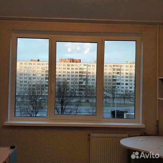 Пластиковое окно новое с установкой