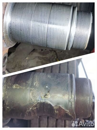 Восстановление резьбы и посадочных мест на осях