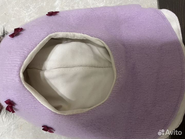Шапка шлем для девочки зима