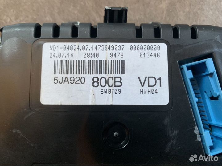 Панель приборов для Шкода Рапид Skoda Rapid