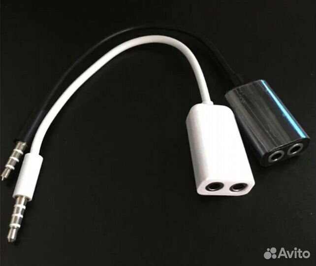 Аудио сплиттер 3.5 мм для двух наушников