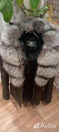 Натуральная кожаная дублёнка 50-52