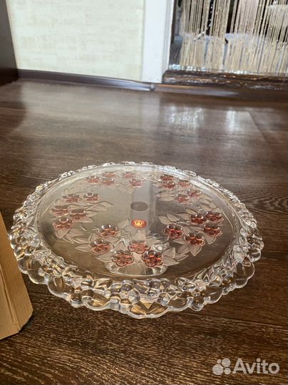 Ваза для фруктов на ножке малая