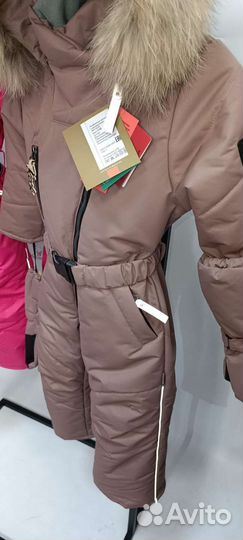 110 новый Зимний комбинезон для девочки