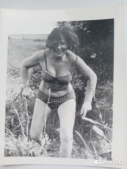 Винтажное советское фото - женщина обмен