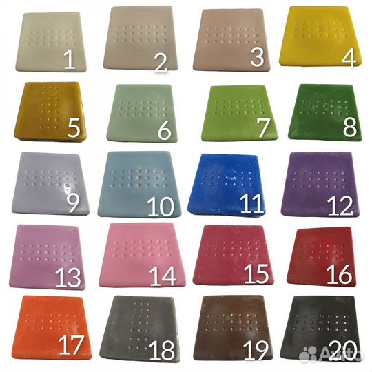 Цветной воск для изготовления свечей