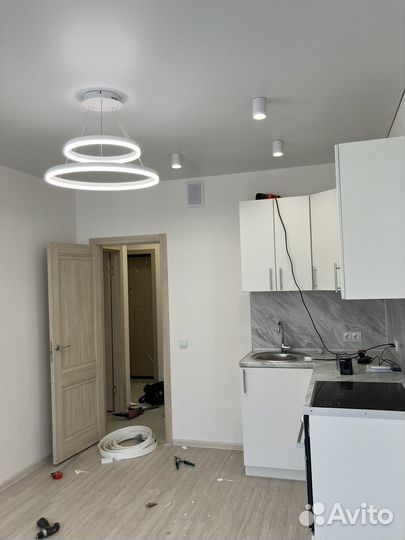 Установка люстр и спот