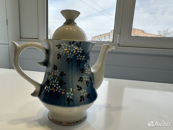 Чайный сервиз СССР синий
