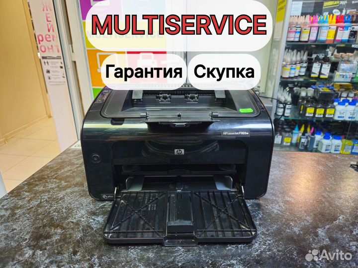Лазерный принтер с wifi hp P1102w