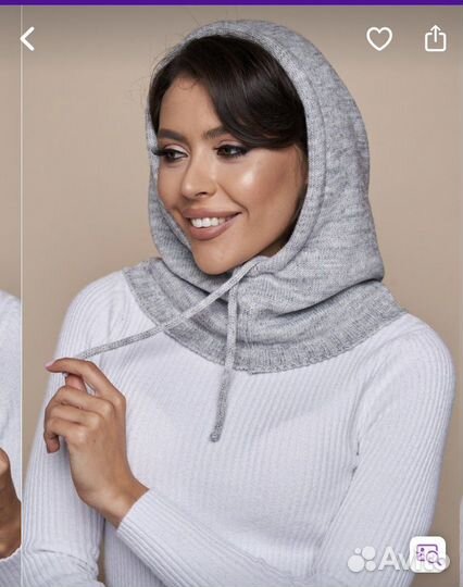 Снуд, капор женский