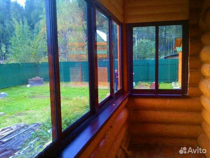 Пластиковые окна. остекление коттеджей