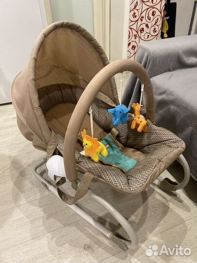 Шезлонг детский с вибрацией