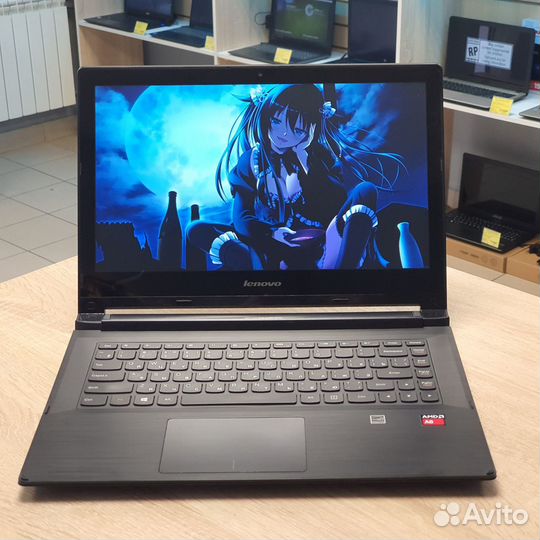 Сенсорный Lenovo Flex 4-x ядерн. амd А6-6310. 4gb
